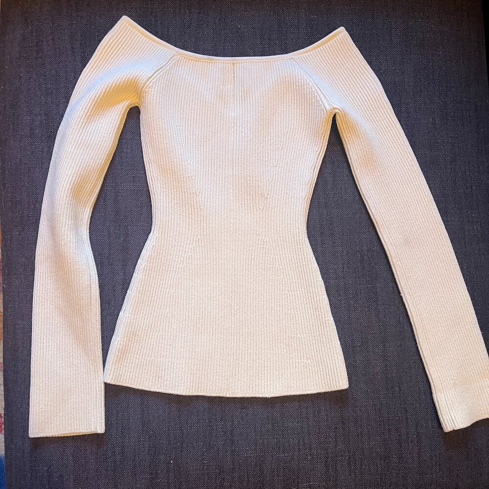 Khaite Off-The-Shoulder Long Sleeve Top - Picture 5 of 9
